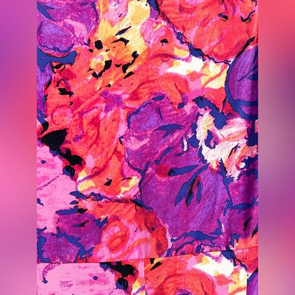 Ralph Lauren 6 watercolor floral dress pink purple vibrant wedding guest - Picture 4 of 7